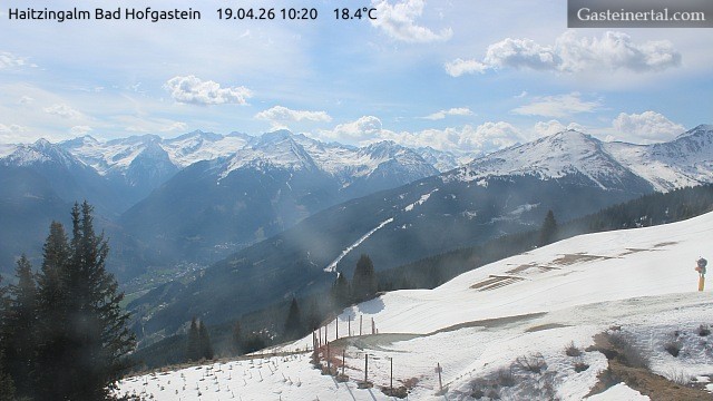 Archiv Foto Webcam Bad Hofgastein: Ausblick Haitzingalm