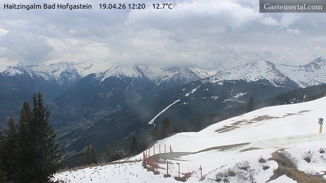 Archiv Foto Webcam Bad Hofgastein: Ausblick Haitzingalm