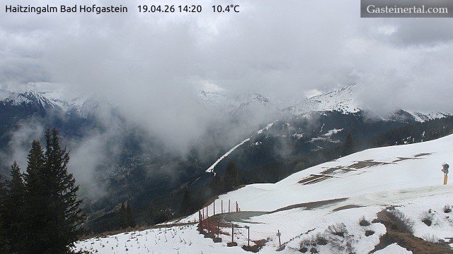 Archiv Foto Webcam Bad Hofgastein: Ausblick Haitzingalm