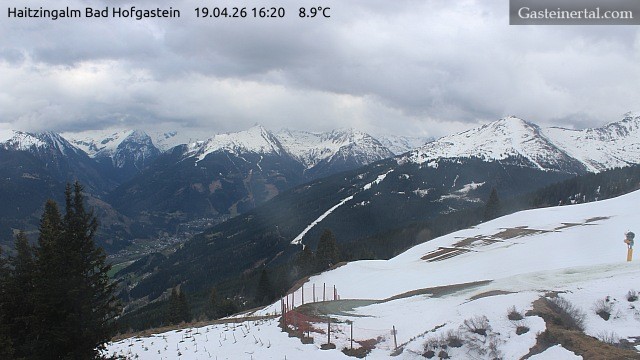 Archiv Foto Webcam Bad Hofgastein: Ausblick Haitzingalm