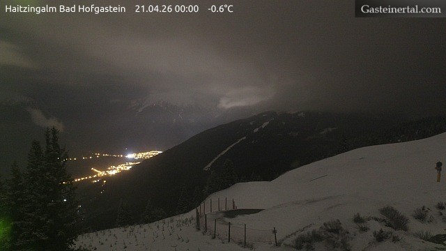 Archiv Foto Webcam Bad Hofgastein: Ausblick Haitzingalm