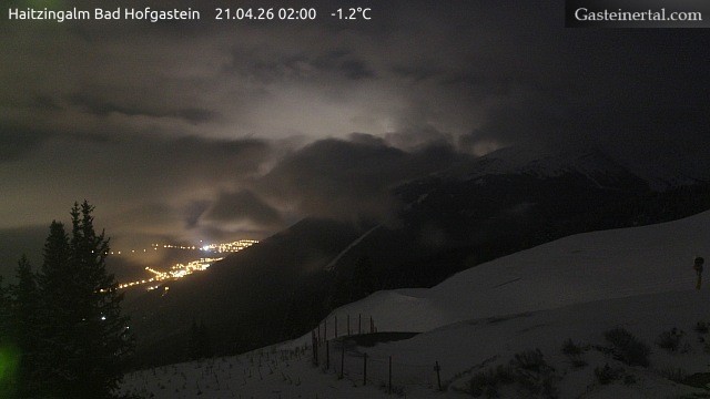 Archiv Foto Webcam Bad Hofgastein: Ausblick Haitzingalm