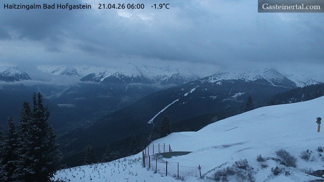 Archiv Foto Webcam Bad Hofgastein: Ausblick Haitzingalm