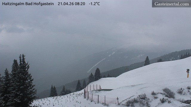 Archiv Foto Webcam Bad Hofgastein: Ausblick Haitzingalm