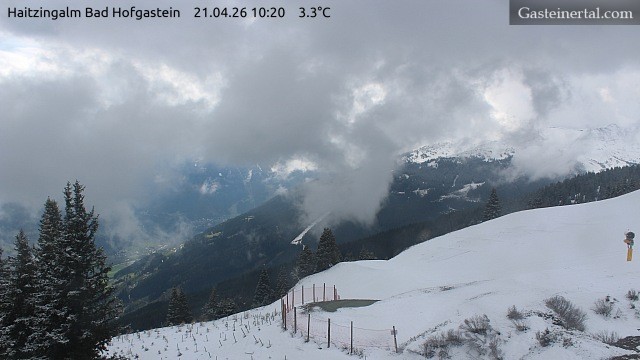 Archiv Foto Webcam Bad Hofgastein: Ausblick Haitzingalm