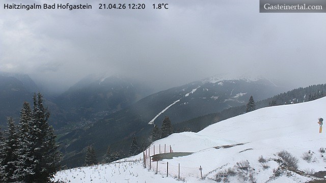 Archiv Foto Webcam Bad Hofgastein: Ausblick Haitzingalm