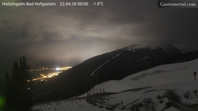 Archiv Foto Webcam Bad Hofgastein: Ausblick Haitzingalm