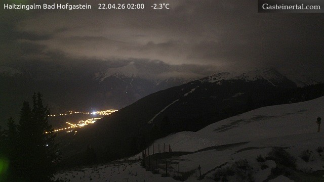 Archiv Foto Webcam Bad Hofgastein: Ausblick Haitzingalm