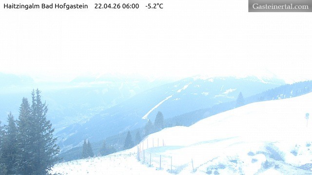 Archiv Foto Webcam Bad Hofgastein: Ausblick Haitzingalm