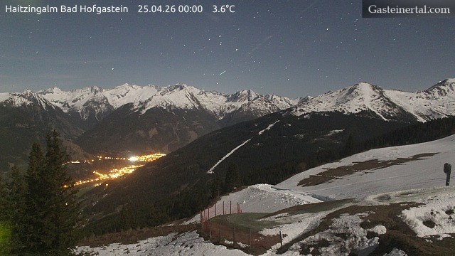 Archiv Foto Webcam Bad Hofgastein: Ausblick Haitzingalm
