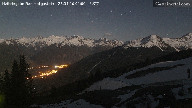 Archiv Foto Webcam Bad Hofgastein: Ausblick Haitzingalm