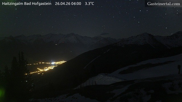 Archiv Foto Webcam Bad Hofgastein: Ausblick Haitzingalm