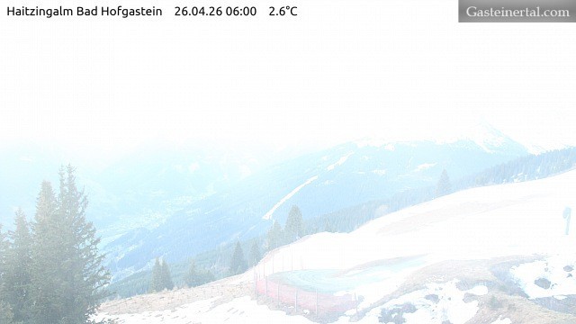 Archiv Foto Webcam Bad Hofgastein: Ausblick Haitzingalm