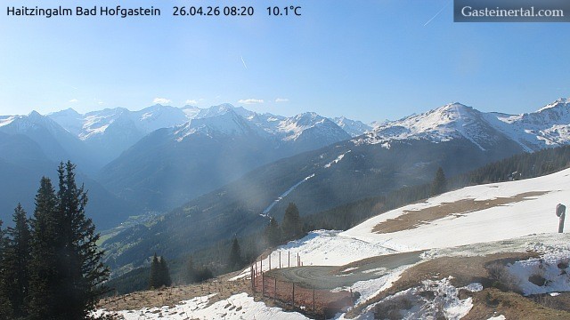 Archiv Foto Webcam Bad Hofgastein: Ausblick Haitzingalm