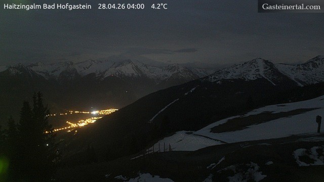 Archiv Foto Webcam Bad Hofgastein: Ausblick Haitzingalm