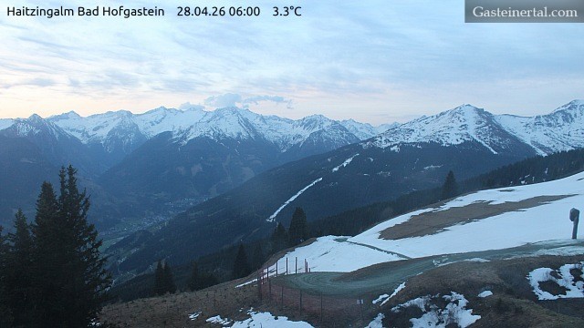 Archiv Foto Webcam Bad Hofgastein: Ausblick Haitzingalm
