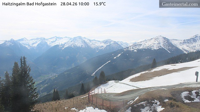 Archiv Foto Webcam Bad Hofgastein: Ausblick Haitzingalm