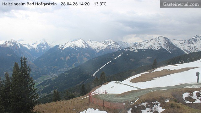 Archiv Foto Webcam Bad Hofgastein: Ausblick Haitzingalm