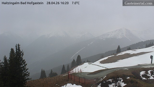 Archiv Foto Webcam Bad Hofgastein: Ausblick Haitzingalm