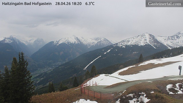 Archiv Foto Webcam Bad Hofgastein: Ausblick Haitzingalm