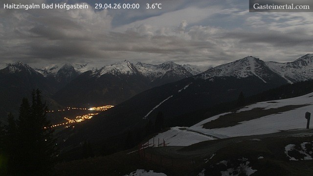 Archiv Foto Webcam Bad Hofgastein: Ausblick Haitzingalm