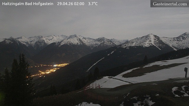 Archiv Foto Webcam Bad Hofgastein: Ausblick Haitzingalm