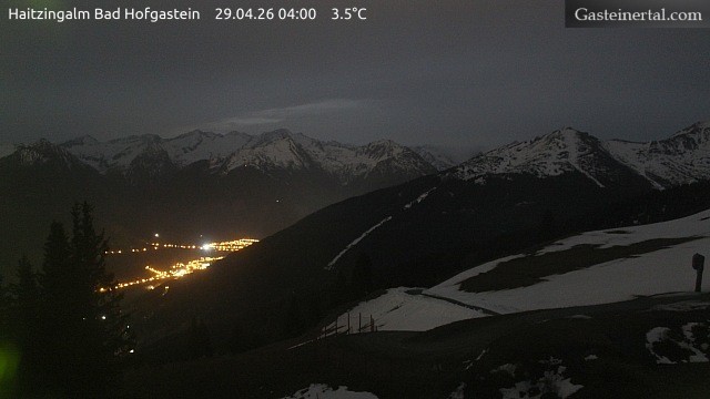 Archiv Foto Webcam Bad Hofgastein: Ausblick Haitzingalm