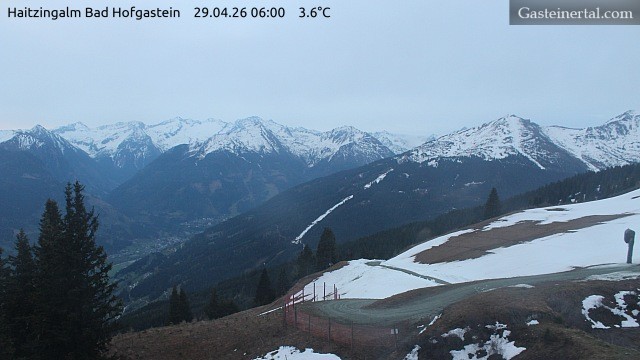 Archiv Foto Webcam Bad Hofgastein: Ausblick Haitzingalm