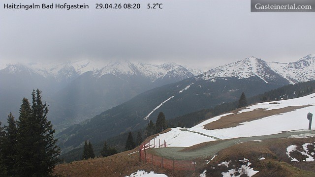 Archiv Foto Webcam Bad Hofgastein: Ausblick Haitzingalm