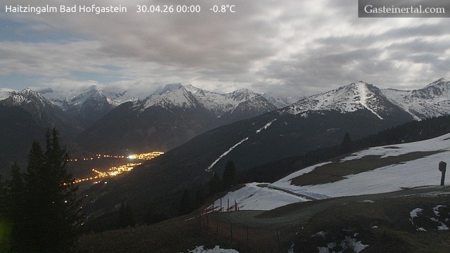 Archiv Foto Webcam Bad Hofgastein: Ausblick Haitzingalm