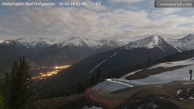 Archiv Foto Webcam Bad Hofgastein: Ausblick Haitzingalm