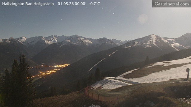 Archiv Foto Webcam Bad Hofgastein: Ausblick Haitzingalm