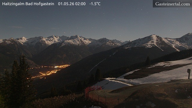 Archiv Foto Webcam Bad Hofgastein: Ausblick Haitzingalm