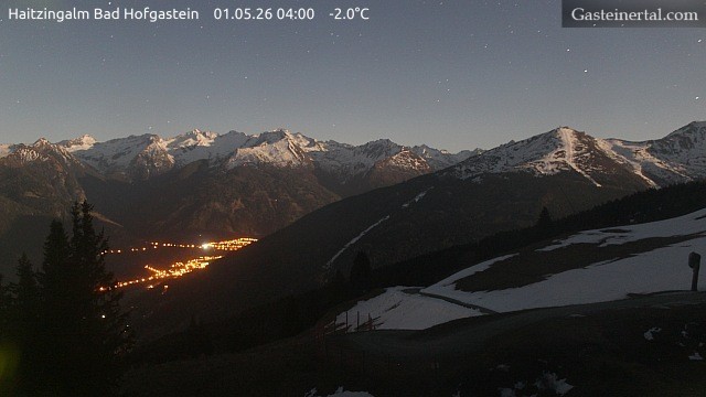 Archiv Foto Webcam Bad Hofgastein: Ausblick Haitzingalm