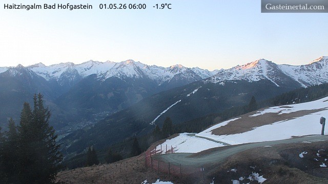 Archiv Foto Webcam Bad Hofgastein: Ausblick Haitzingalm