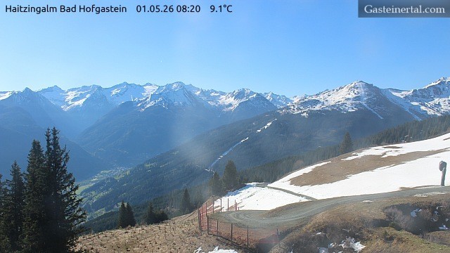Archiv Foto Webcam Bad Hofgastein: Ausblick Haitzingalm