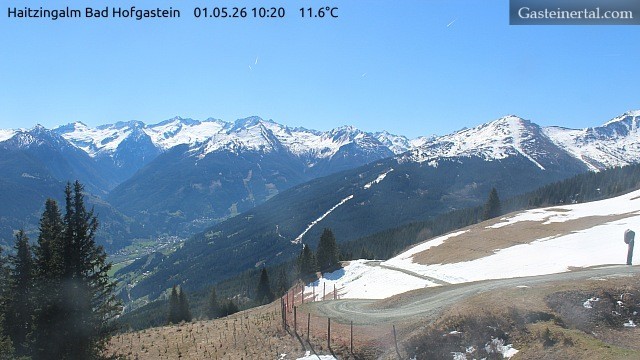 Archiv Foto Webcam Bad Hofgastein: Ausblick Haitzingalm