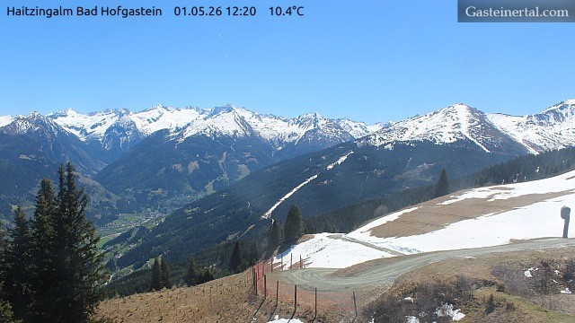 Archiv Foto Webcam Bad Hofgastein: Ausblick Haitzingalm
