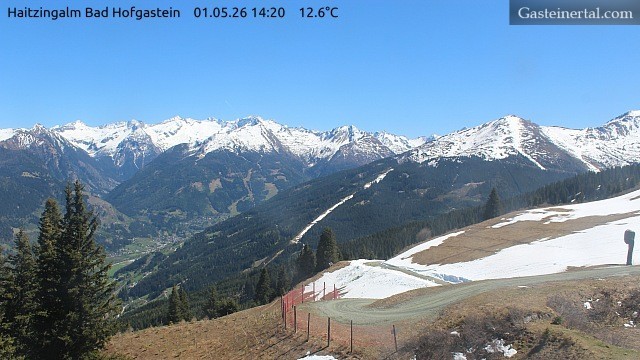 Archiv Foto Webcam Bad Hofgastein: Ausblick Haitzingalm
