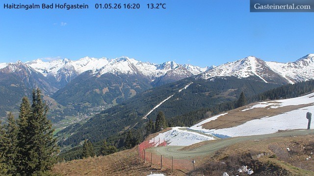 Archiv Foto Webcam Bad Hofgastein: Ausblick Haitzingalm