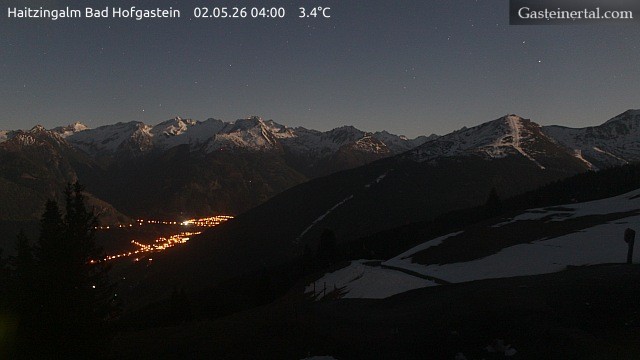 Archiv Foto Webcam Bad Hofgastein: Ausblick Haitzingalm