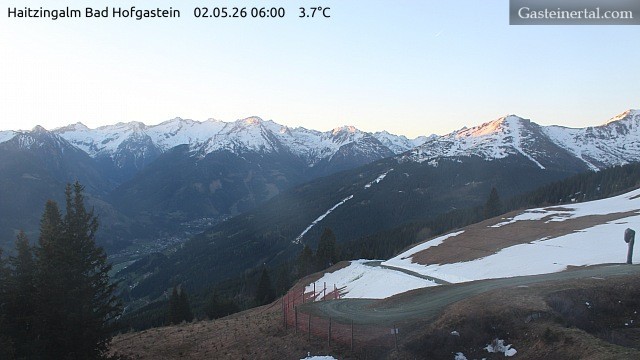 Archiv Foto Webcam Bad Hofgastein: Ausblick Haitzingalm