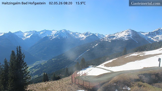 Archiv Foto Webcam Bad Hofgastein: Ausblick Haitzingalm