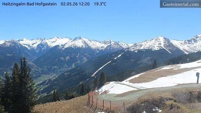 Archiv Foto Webcam Bad Hofgastein: Ausblick Haitzingalm