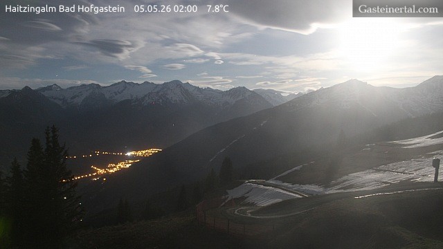 Archiv Foto Webcam Bad Hofgastein: Ausblick Haitzingalm