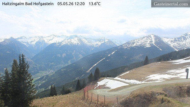 Archiv Foto Webcam Bad Hofgastein: Ausblick Haitzingalm