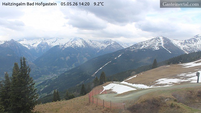 Archiv Foto Webcam Bad Hofgastein: Ausblick Haitzingalm