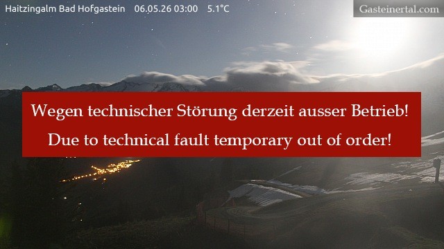 Archived image Webcam Haitzingalm View - Bad Hofgastein