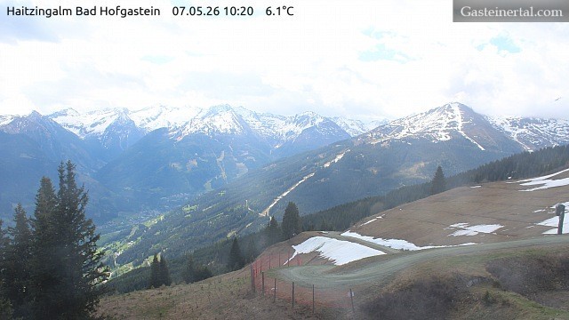 Archiv Foto Webcam Bad Hofgastein: Ausblick Haitzingalm