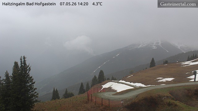 Archiv Foto Webcam Bad Hofgastein: Ausblick Haitzingalm